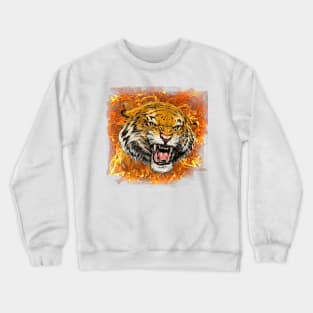 tiger flamme Crewneck Sweatshirt